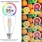 Energetic Lighting 60 Watt Equivalent, ST19 LED Filament, CRI 95, 5000K, Non-Dimmable light Bulb, E26 Base, 4PK YGA16A01-950 - alternate 3